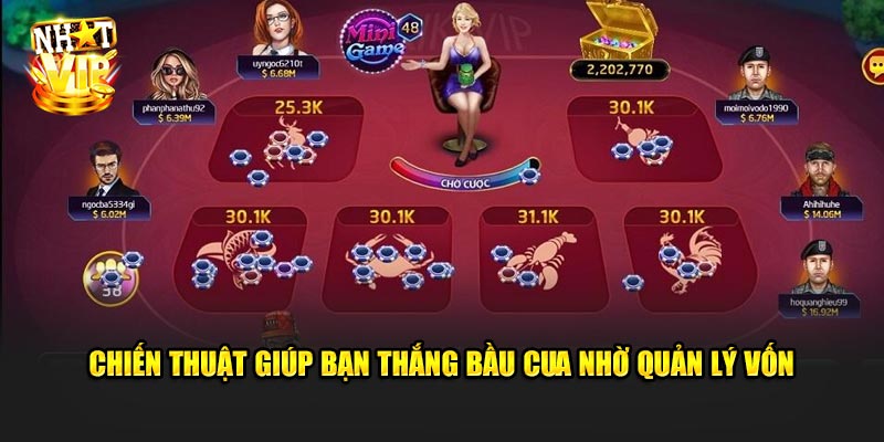 Chiến thuật giúp bạn Thắng Bầu Cua Nhờ Quản Lý Vốn